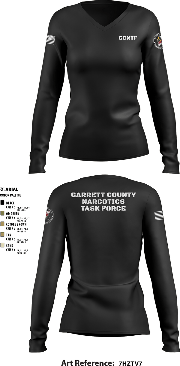 Women's Long Sleeve Vneck Shirt, , Police, Teamtime, Team time, sublimation, custom sports apparel, team uniforms, spirit wear, spiritwear, sports uniforms, custom shirts, team store, custom team store, fundraiser sports, apparel fundraiser