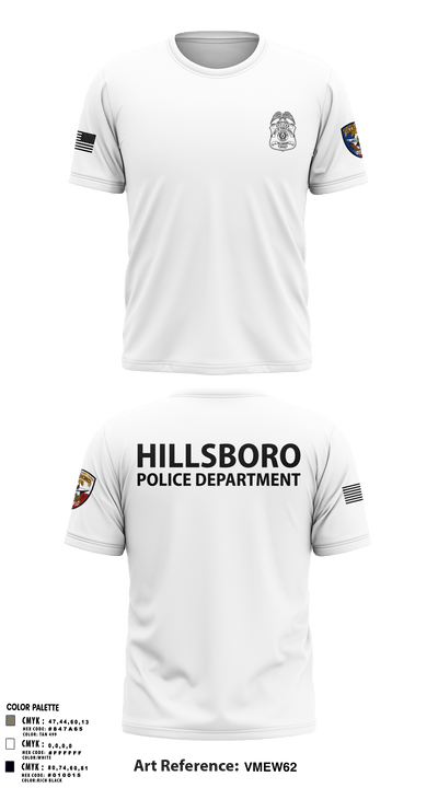 Hillsboro Police Department 31441057 Short Sleeve Performance Shirt - 2 (1)