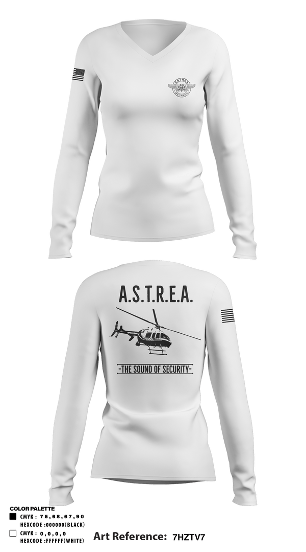 Women's Long Sleeve Vneck Shirt, , Police, Teamtime, Team time, sublimation, custom sports apparel, team uniforms, spirit wear, spiritwear, sports uniforms, custom shirts, team store, custom team store, fundraiser sports, apparel fundraiser