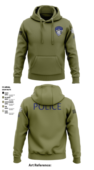 Hoodie, Willits Little Lake JRTF, Police, Teamtime, Team time, sublimation, custom sports apparel, team uniforms, spirit wear, spiritwear, sports uniforms, custom shirts, team store, custom team store, fundraiser sports, apparel fundraiser