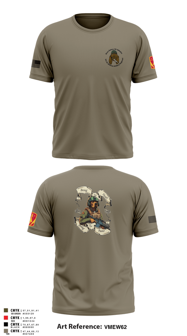 Long Sleeve Performance Shirt, Bravo Battery, 4th Battalion, 3rd Air Defense Artillery Regiment, Army, Teamtime, Team time, sublimation, custom sports apparel, team uniforms, spirit wear, spiritwear, sports uniforms, custom shirts, team store, custom team store, fundraiser sports, apparel fundraiser