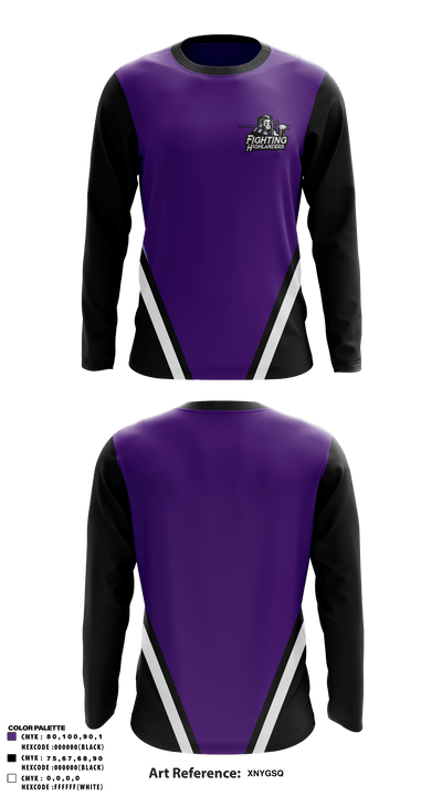 Baldwin High School 30634360 Long Sleeve Performance Shirt - 1