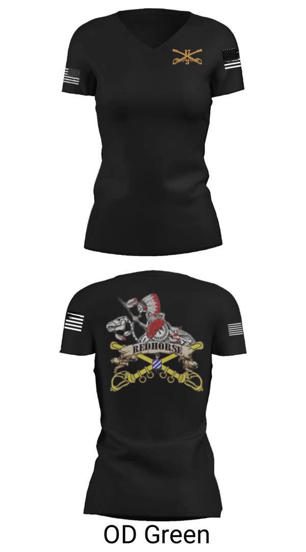 Women's Short Sleeve Vneck Shirt, , Army, Teamtime, Team time, sublimation, custom sports apparel, team uniforms, spirit wear, spiritwear, sports uniforms, custom shirts, team store, custom team store, fundraiser sports, apparel fundraiser