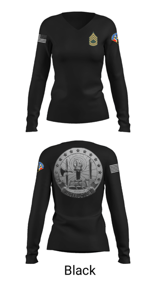 Women's Long Sleeve Vneck Shirt, , Army, Teamtime, Team time, sublimation, custom sports apparel, team uniforms, spirit wear, spiritwear, sports uniforms, custom shirts, team store, custom team store, fundraiser sports, apparel fundraiser