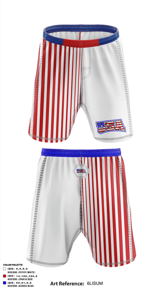 Fight Shorts, USA, Wrestling, Teamtime, Team time, sublimation, custom sports apparel, team uniforms, spirit wear, spiritwear, sports uniforms, custom shirts, team store, custom team store, fundraiser sports, apparel fundraiser