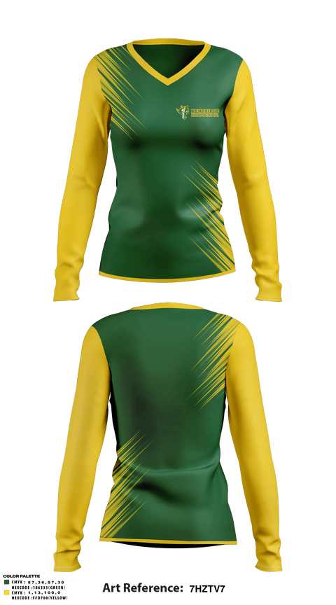 Women's Long Sleeve Vneck Shirt, Kentridge High School Softball, Softball, Teamtime, Team time, sublimation, custom sports apparel, team uniforms, spirit wear, spiritwear, sports uniforms, custom shirts, team store, custom team store, fundraiser sports, apparel fundraiser
