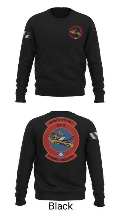 David Lee “Tex” Hill Composite Squadron 94056654 Crew Neck Sweatshirt - 9