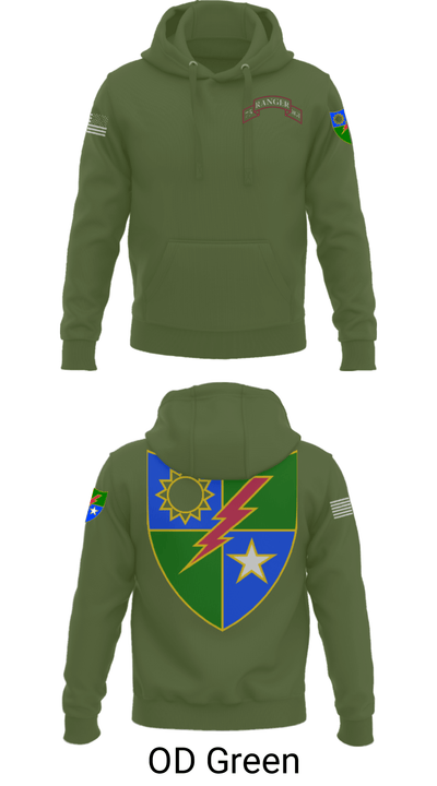 75 Ranger Regiment. 4790927 Hoodie - 46