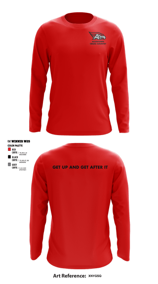 Long Sleeve Performance Shirt, Allentown High School Cross Country, Cross Country, Teamtime, Team time, sublimation, custom sports apparel, team uniforms, spirit wear, spiritwear, sports uniforms, custom shirts, team store, custom team store, fundraiser sports, apparel fundraiser