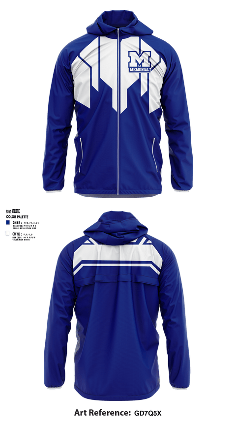 Windbreaker, Memorial High School, Spirit Store, Teamtime, Team time, sublimation, custom sports apparel, team uniforms, spirit wear, spiritwear, sports uniforms, custom shirts, team store, custom team store, fundraiser sports, apparel fundraiser