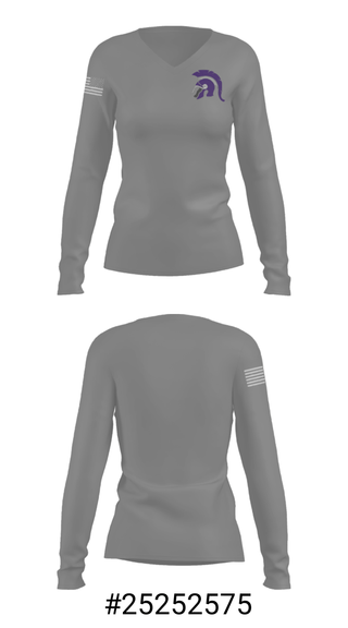 Women's Long Sleeve Vneck Shirt, Spring Creek High School Volleyball, Men's Volleyball, Teamtime, Team time, sublimation, custom sports apparel, team uniforms, spirit wear, spiritwear, sports uniforms, custom shirts, team store, custom team store, fundraiser sports, apparel fundraiser