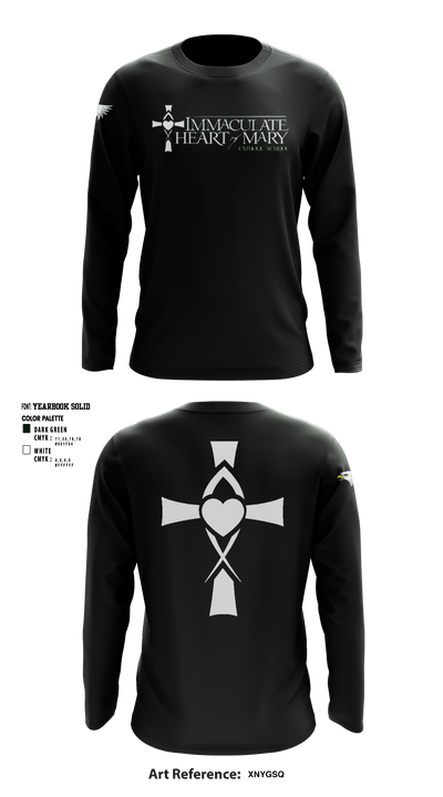 Immaculate Heart Of Mary School 37514456 Long Sleeve Performance Shirt - 2