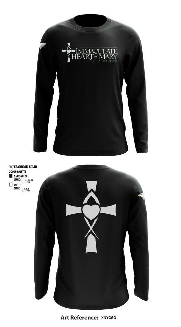Long Sleeve Performance Shirt, Immaculate Heart Of Mary School, Spirit Store, Teamtime, Team time, sublimation, custom sports apparel, team uniforms, spirit wear, spiritwear, sports uniforms, custom shirts, team store, custom team store, fundraiser sports, apparel fundraiser