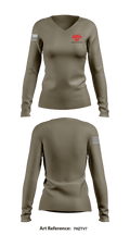2nd Platoon Cerberus 83127835 Women's Long Sleeve V-neck Shirt - 1