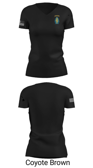 Women's Short Sleeve Vneck Shirt, , Army, Teamtime, Team time, sublimation, custom sports apparel, team uniforms, spirit wear, spiritwear, sports uniforms, custom shirts, team store, custom team store, fundraiser sports, apparel fundraiser