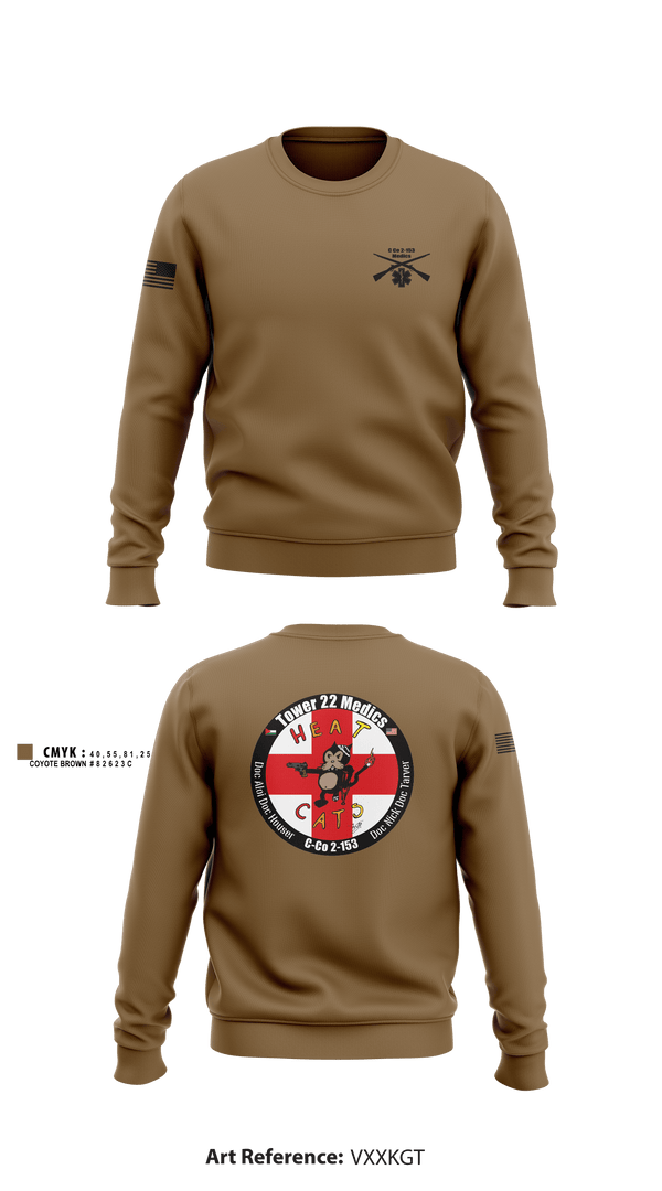 Crew Neck Sweatshirt, , National Guard, Teamtime, Team time, sublimation, custom sports apparel, team uniforms, spirit wear, spiritwear, sports uniforms, custom shirts, team store, custom team store, fundraiser sports, apparel fundraiser