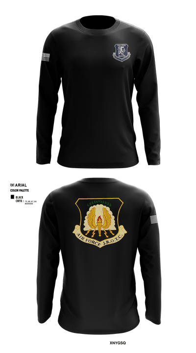 Walton Braves 9881156 Long Sleeve Performance Shirt - 5