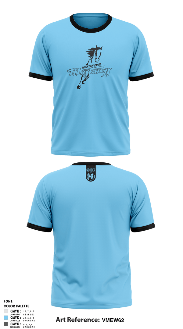 Short Sleeve Performance Shirt, Mountain Range HS Girls Soccer, Women's Soccer, Teamtime, Team time, sublimation, custom sports apparel, team uniforms, spirit wear, spiritwear, sports uniforms, custom shirts, team store, custom team store, fundraiser sports, apparel fundraiser