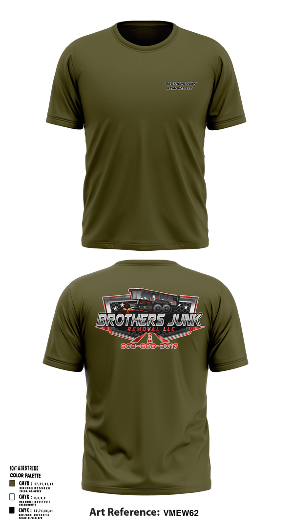 Brothers Junk Removal LLCBrothers Junk Removal LLC 92476770 Short Sleeve Performance Shirt - 2