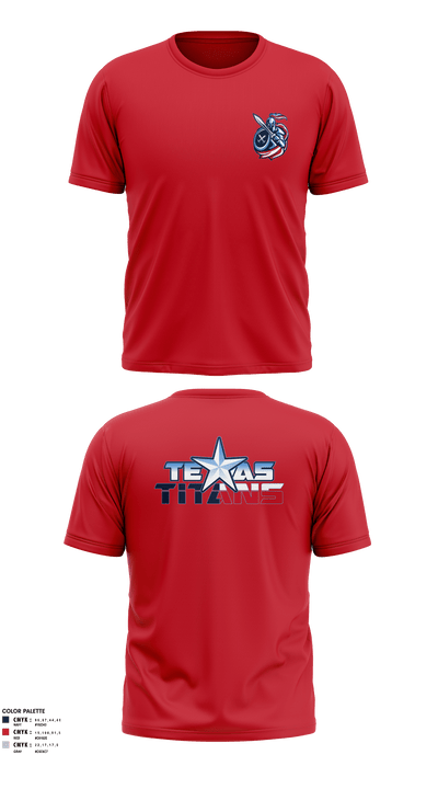 Texas Titans Youth Football 17189264 Short Sleeve Performance Shirt - 5