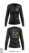 Rumpythemonkey 9981007 Women's Long Sleeve V-neck Shirt - 1