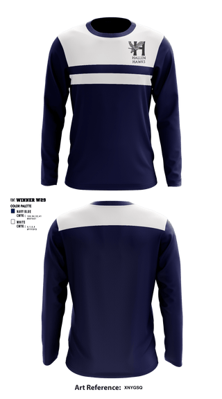 Long Sleeve Performance Shirt, The Hallen School, Spirit Store, Teamtime, Team time, sublimation, custom sports apparel, team uniforms, spirit wear, spiritwear, sports uniforms, custom shirts, team store, custom team store, fundraiser sports, apparel fundraiser