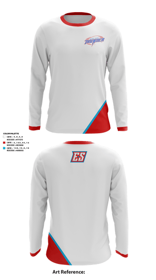 Long Sleeve Performance Shirt, East Side Thunder, Baseball, Teamtime, Team time, sublimation, custom sports apparel, team uniforms, spirit wear, spiritwear, sports uniforms, custom shirts, team store, custom team store, fundraiser sports, apparel fundraiser