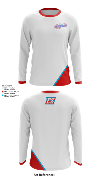 East Side Baseball Association 13888827 Long Sleeve Performance Shirt - 1