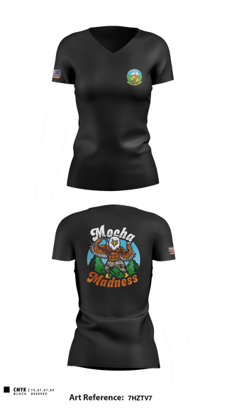 Women's Short Sleeve Vneck Shirt, , Air Force, Teamtime, Team time, sublimation, custom sports apparel, team uniforms, spirit wear, spiritwear, sports uniforms, custom shirts, team store, custom team store, fundraiser sports, apparel fundraiser