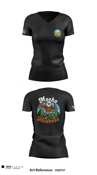 62nd Aerial Port Squadron 88034508 Women's Short Sleeve V-neck Shirt - 1
