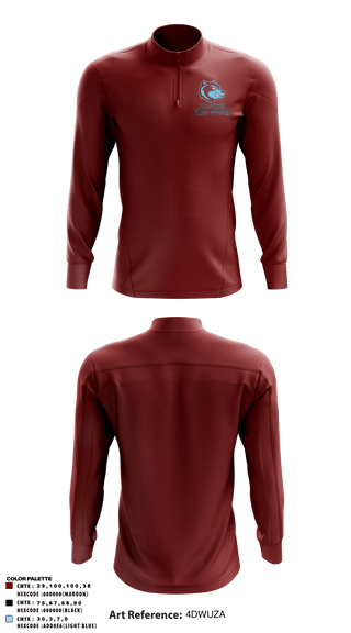 Quarter Zip Jacket, Baldwin High School, Spirit Store, Teamtime, Team time, sublimation, custom sports apparel, team uniforms, spirit wear, spiritwear, sports uniforms, custom shirts, team store, custom team store, fundraiser sports, apparel fundraiser