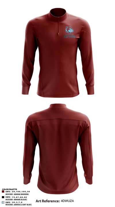 Baldwin High School 30634360 Quarter Zip Jacket - 5