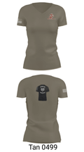 RSS Merced 85178627 Women's Short Sleeve V-neck Shirt - 36