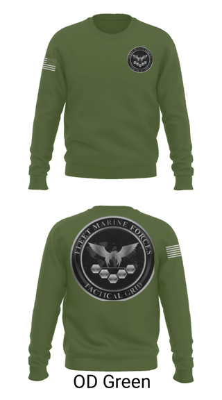 Crew Neck Sweatshirt, , Marines, Teamtime, Team time, sublimation, custom sports apparel, team uniforms, spirit wear, spiritwear, sports uniforms, custom shirts, team store, custom team store, fundraiser sports, apparel fundraiser