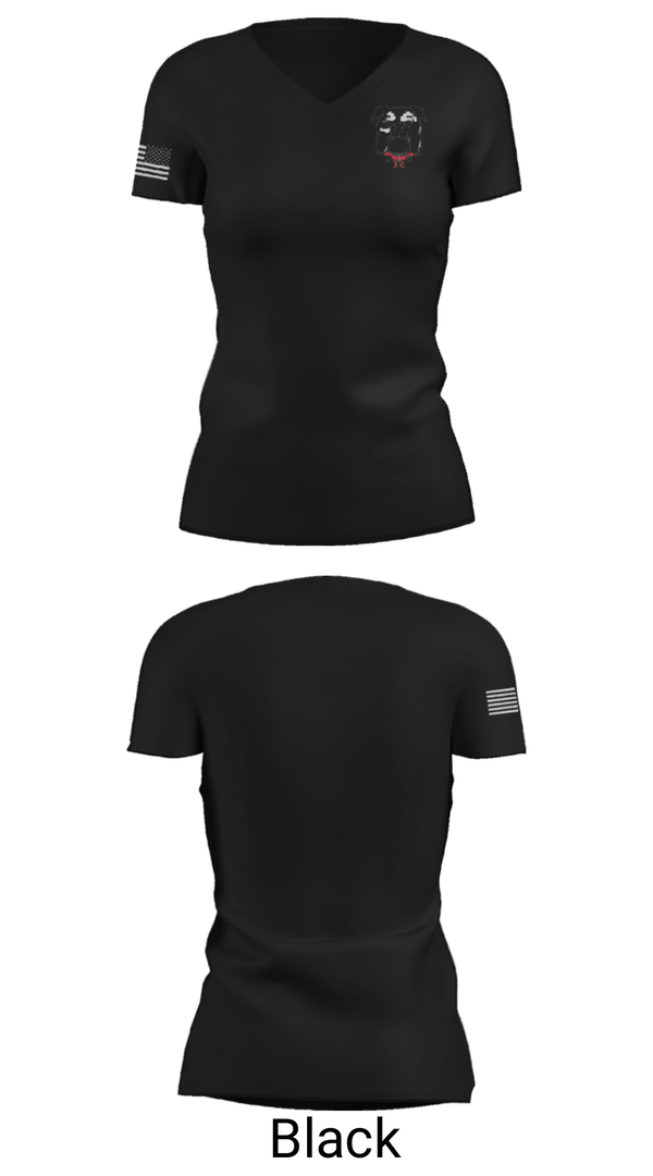 Women's Short Sleeve Vneck Shirt, Romeo High School Golf, Golf, Teamtime, Team time, sublimation, custom sports apparel, team uniforms, spirit wear, spiritwear, sports uniforms, custom shirts, team store, custom team store, fundraiser sports, apparel fundraiser