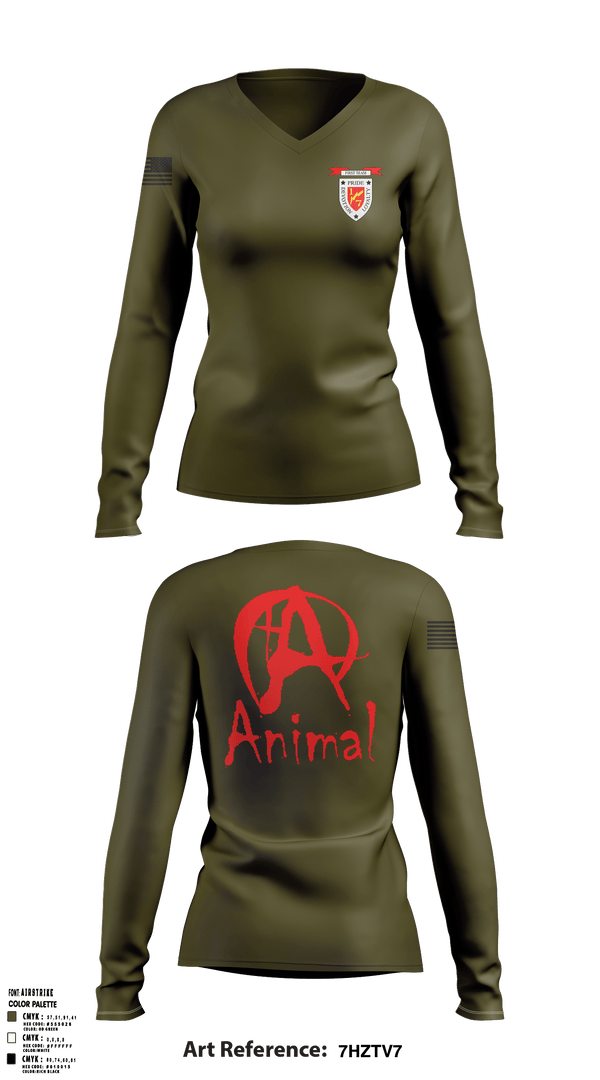 Women's Long Sleeve Vneck Shirt, 1/7, Marines, Teamtime, Team time, sublimation, custom sports apparel, team uniforms, spirit wear, spiritwear, sports uniforms, custom shirts, team store, custom team store, fundraiser sports, apparel fundraiser
