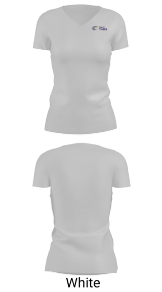 Women's Short Sleeve Vneck Shirt, Tokay High School Cheer, Cheer, Teamtime, Team time, sublimation, custom sports apparel, team uniforms, spirit wear, spiritwear, sports uniforms, custom shirts, team store, custom team store, fundraiser sports, apparel fundraiser