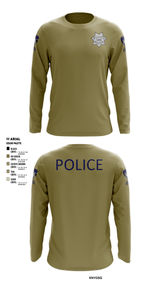 Long Sleeve Performance Shirt, Willits Little Lake JRTF, Police, Teamtime, Team time, sublimation, custom sports apparel, team uniforms, spirit wear, spiritwear, sports uniforms, custom shirts, team store, custom team store, fundraiser sports, apparel fundraiser