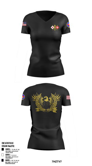 Women's Short Sleeve Vneck Shirt, , National Guard, Teamtime, Team time, sublimation, custom sports apparel, team uniforms, spirit wear, spiritwear, sports uniforms, custom shirts, team store, custom team store, fundraiser sports, apparel fundraiser