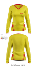 evil.com 26369469 Women's Long Sleeve V-neck Shirt - 1