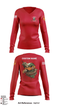 D 4-3 ADA 71951735 Women's Long Sleeve V-neck Shirt - 51
