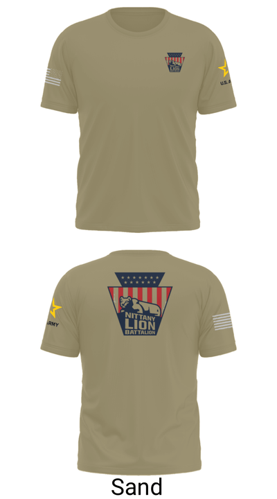 Nittany Lion Battalion 19698812 Short Sleeve Performance Shirt - 36