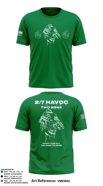 2/7 FOX CO 19169084 Short Sleeve Performance Shirt - 67