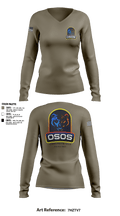 OSOS CONCRETE LLC 97572921 Women's Long Sleeve V-neck Shirt - 32