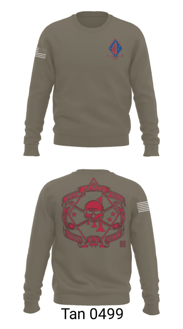Crew Neck Sweatshirt, , Marines, Teamtime, Team time, sublimation, custom sports apparel, team uniforms, spirit wear, spiritwear, sports uniforms, custom shirts, team store, custom team store, fundraiser sports, apparel fundraiser