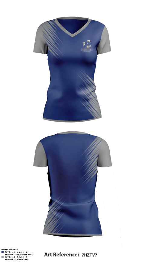 Women's Short Sleeve Vneck Shirt, Aptos High School Softball, Softball, Teamtime, Team time, sublimation, custom sports apparel, team uniforms, spirit wear, spiritwear, sports uniforms, custom shirts, team store, custom team store, fundraiser sports, apparel fundraiser