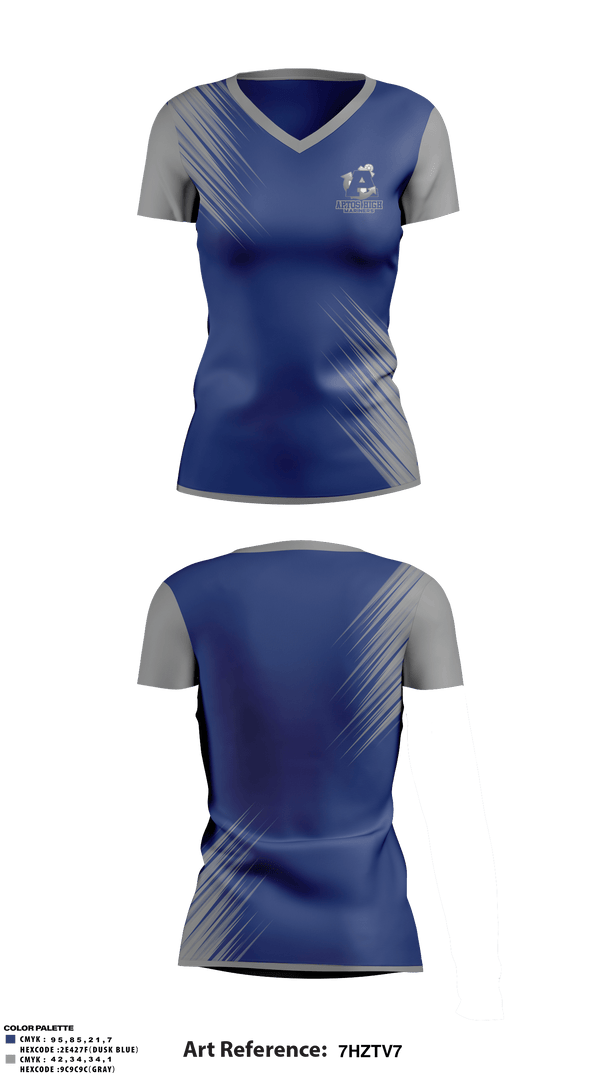 Women's Short Sleeve Vneck Shirt, Aptos High School Softball, Softball, Teamtime, Team time, sublimation, custom sports apparel, team uniforms, spirit wear, spiritwear, sports uniforms, custom shirts, team store, custom team store, fundraiser sports, apparel fundraiser