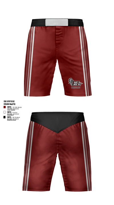 East Limestone High School Wrestling 93186378 Fight Shorts - 1