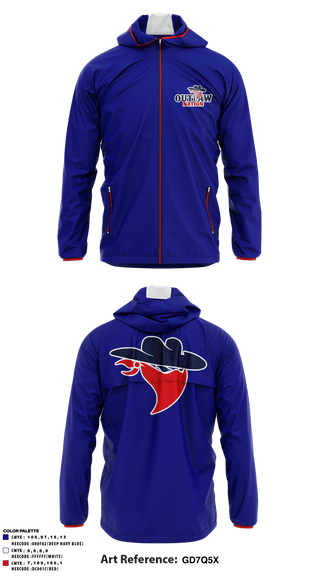 Windbreaker, Saugerties Outlaws, Football, Teamtime, Team time, sublimation, custom sports apparel, team uniforms, spirit wear, spiritwear, sports uniforms, custom shirts, team store, custom team store, fundraiser sports, apparel fundraiser