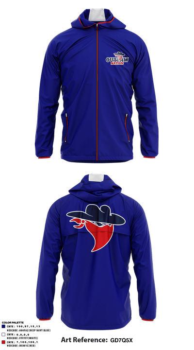 Saugerties Outlaws 20780337 Windbreaker - 1